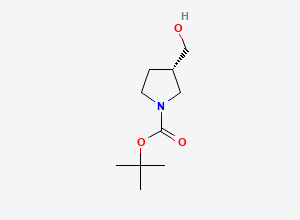 Two-dimensional chemical structure of tert-butyl (3S)-3-(hydroxymethyl)pyrrolidine-1-carboxylate
