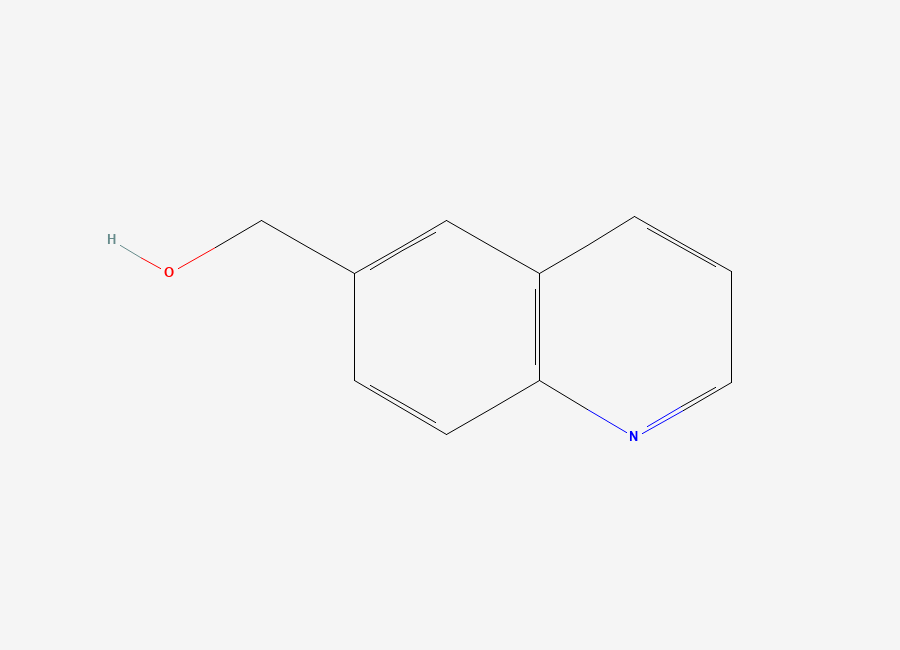 Two-dimensional chemical structure of 6-Hydroxymethylquinoline