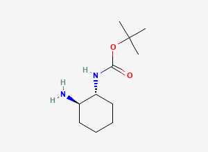 Two-dimensional chemical structure of (1R,2R)-trans-N-Boc-1,2-cyclohexanediamine