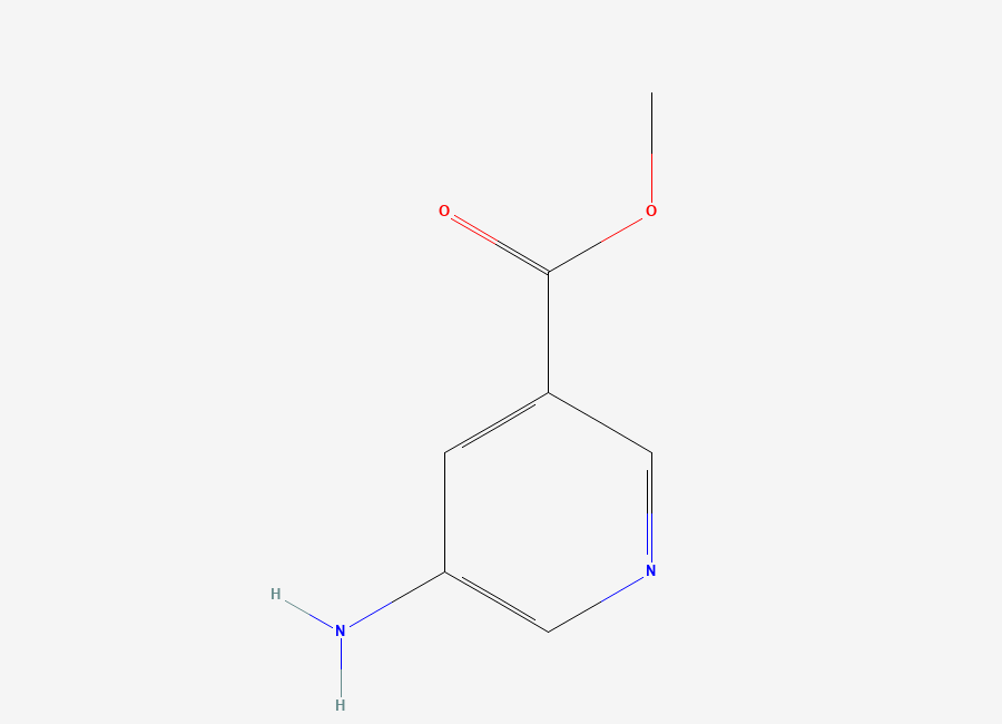 Two-dimensional chemical structure of Methyl 5-aminopyridine-3-carboxylate
