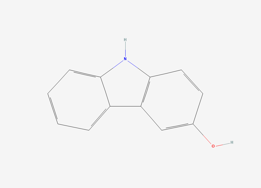 Two-dimensional chemical structure of 3-Hydroxycarbazole