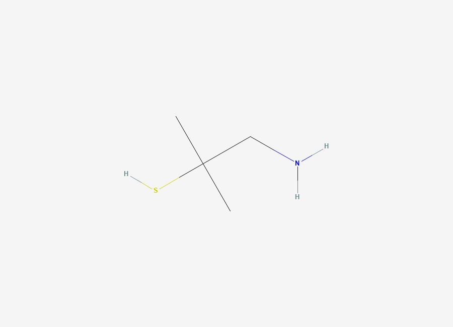 Two-dimensional chemical structure of 1-Amino-2,2-dimethyl-2-mercaptoethane