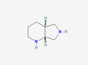 Two-dimensional chemical structure of (1R,6R)-2,8-Diazabicyclo[4.3.0]nonane / Moxifloxacin (R,R)-Nonane, CAS 151213-42-2