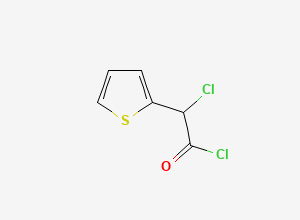 Two-dimensional chemical structure of 2-Chloro-2-thiophen-2-ylacetyl chloride