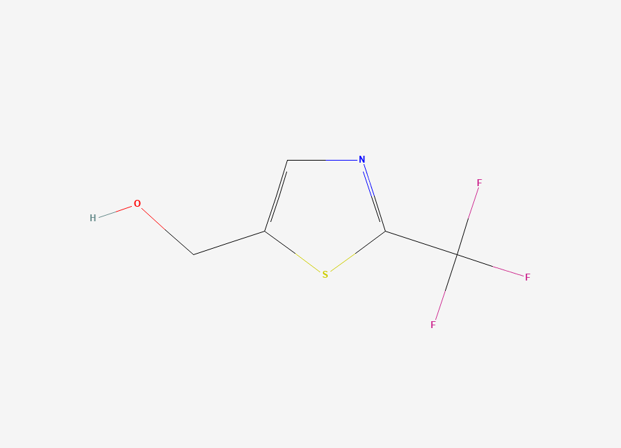 Two-dimensional chemical structure of (2-(Trifluoromethyl)-1,3-thiazol-5-yl)methanol