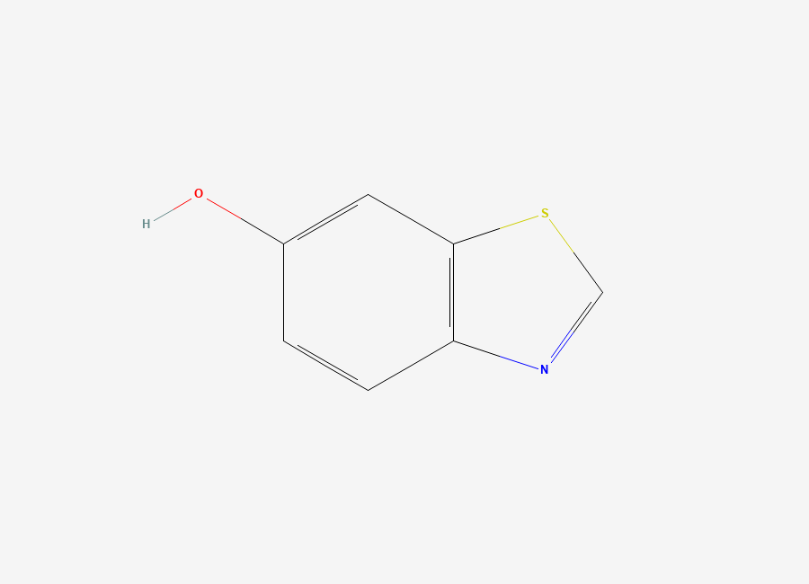 Two-dimensional chemical structure of 6-Hydroxybenzothiazole