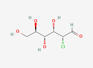 Two-dimensional chemical structure of 2-Chloro-2-deoxyglucose