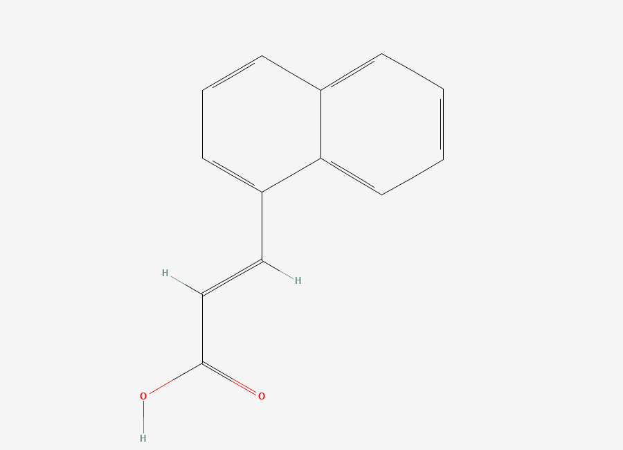 Two-dimensional chemical structure of 3-(1-Naphthyl)acrylic acid