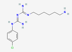 Two-dimensional chemical structure of Chlorhexidine EP Impurity G/ Chlorhexidine amine, CAS 152504-09-1
