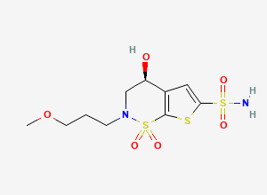 Two-dimensional chemical structure of Brinzolamide Impurity D, CAS 154127-42-1