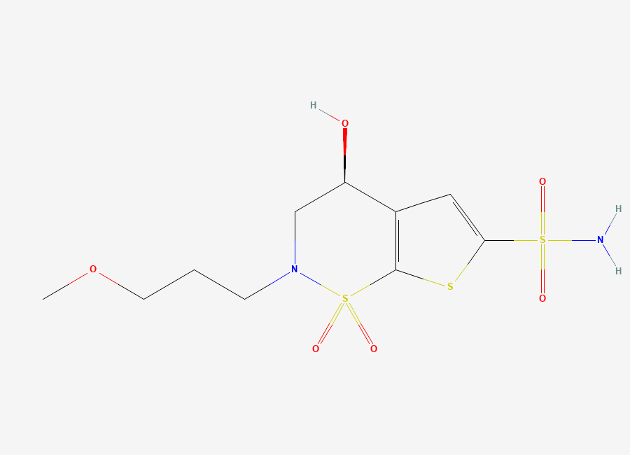 Two-dimensional chemical structure of Brinzolamide Impurity D, CAS 154127-42-1