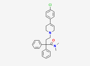 Two-dimensional chemical structure of Loperamide EP Impurity H, CAS 61299-42-1