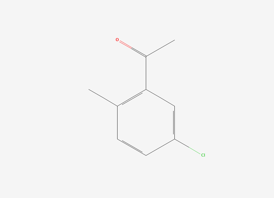 Two-dimensional chemical structure of 1-(5-Chloro-2-methylphenyl)ethan-1-one