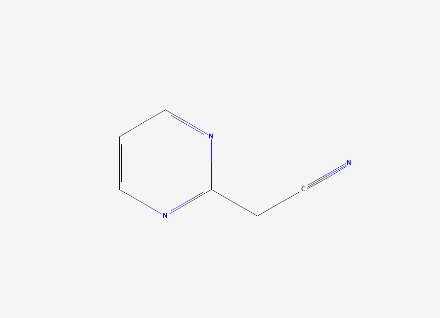 Two-dimensional chemical structure of (Pyrimidin-2-yl)acetonitrile