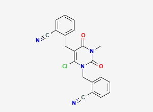 Two-dimensional chemical structure of Alogliptin Impurity 33, CAS 2716884-59-0