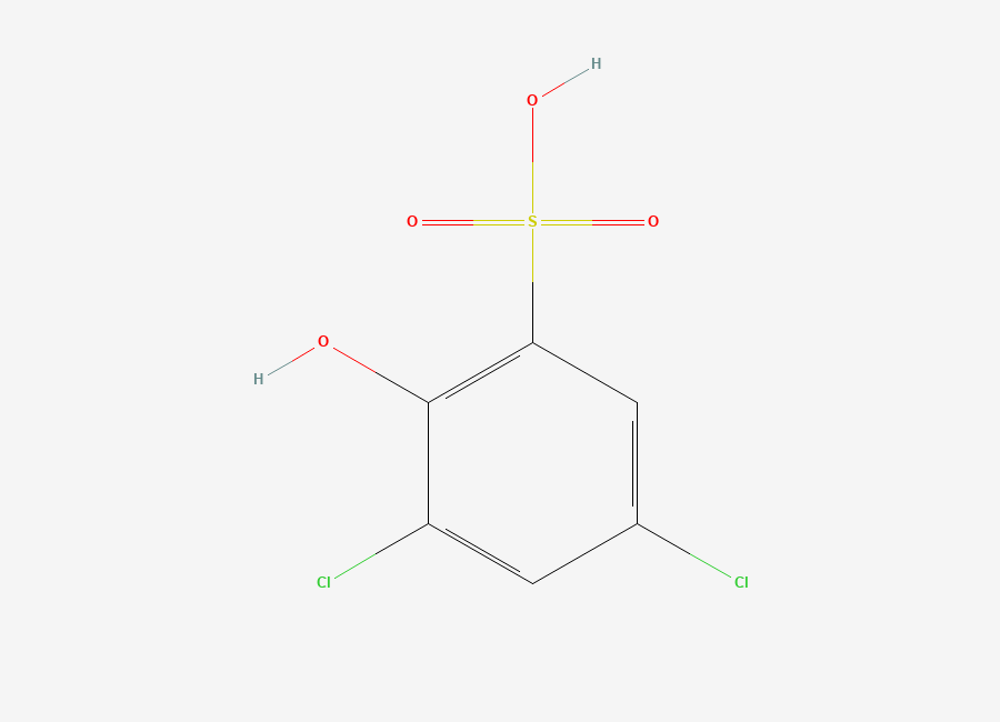 Two-dimensional chemical structure of 3,5-Dichloro-2-hydroxybenzenesulfonic acid