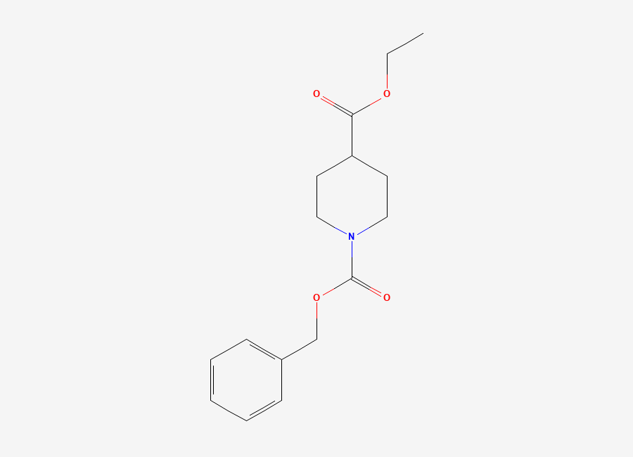 Two-dimensional chemical structure of 1-Benzyl 4-ethyl piperidine-1,4-dicarboxylate