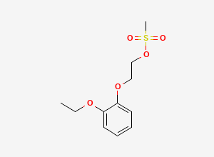 Two-dimensional chemical structure of Tamsulosin EPE Mesylate / Tamsulosin Related Compound 5, CAS 169506-15-4