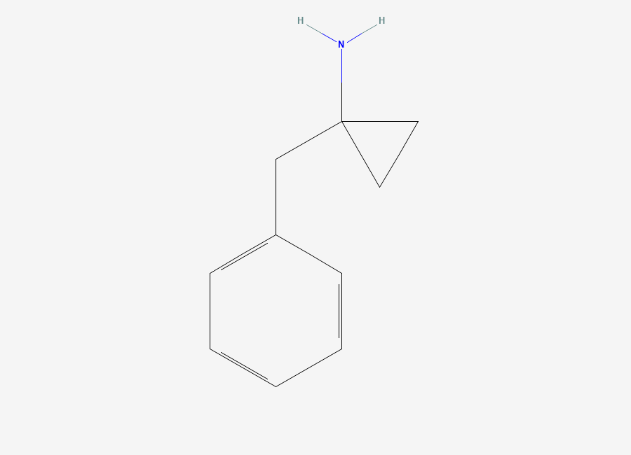 Two-dimensional chemical structure of 1-Benzylcyclopropylamine