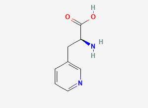 Two-dimensional chemical structure of 3-(3-Pyridyl)alanine