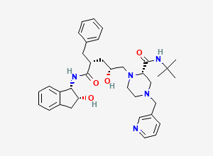 Two-dimensional chemical structure of Indinavir EP Impurity C (Free Base), CAS 360558-79-8