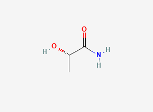 Two-dimensional chemical structure of (-)-Lactamide / (S)-(-)-Lactamide / (S)-2-Hydroxypropanamide (S-Lactamide), CAS 89673-71-2