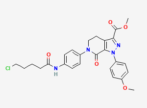 Two-dimensional chemical structure of Apixaban Impurity 27, CAS 2133292-60-9