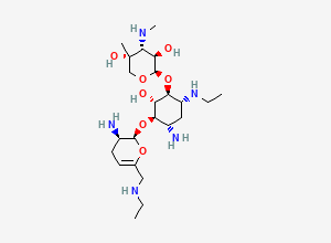 Two-dimensional chemical structure of Netilmicin EP Impurity D