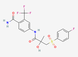 Two-dimensional chemical structure of Bicalutamide Impurity 37