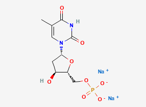 Two-dimensional chemical structure of Thymidine 5'-Monophosphate Disodium Salt, CAS 33430-62-5