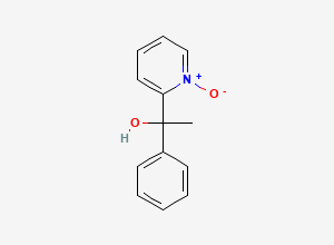 Two-dimensional chemical structure of A-phenyl-a-(2-pyridyl-N-oxide)ethanol, CAS 100393-43-9