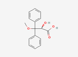 Two-dimensional chemical structure of Ambrisentan Hydroxy Acid Impurity (S-Isomer), CAS 178306-52-0