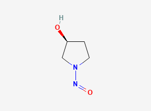 Two-dimensional chemical structure of (S)-1-Nitrosopyrrolidin-3-ol, CAS 1341219-46-2
