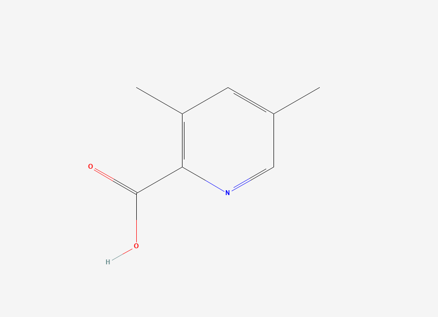 Two-dimensional chemical structure of 3,5-Dimethylpyridine-2-carboxylic acid