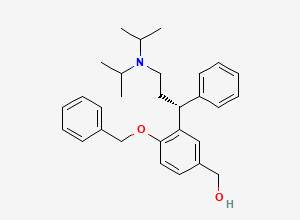 Two-dimensional chemical structure of Fesoterodine Impurity C / Fesoterodine Benzyl Impurity, CAS 156755-37-2