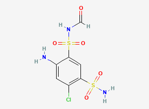 Two-dimensional chemical structure of N-Formyl Salamide, CAS 1753-71-5
