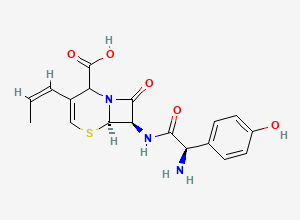 Two-dimensional chemical structure of Cefprozil Impurity 5