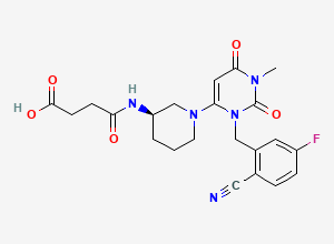 Two-dimensional chemical structure of Trelagliptin Impurity 5