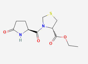 Two-dimensional chemical structure of Pidotimod Impurity Q