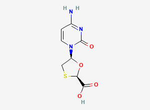 Two-dimensional chemical structure of Lamivudine EP Impurity A, CAS 173829-09-9