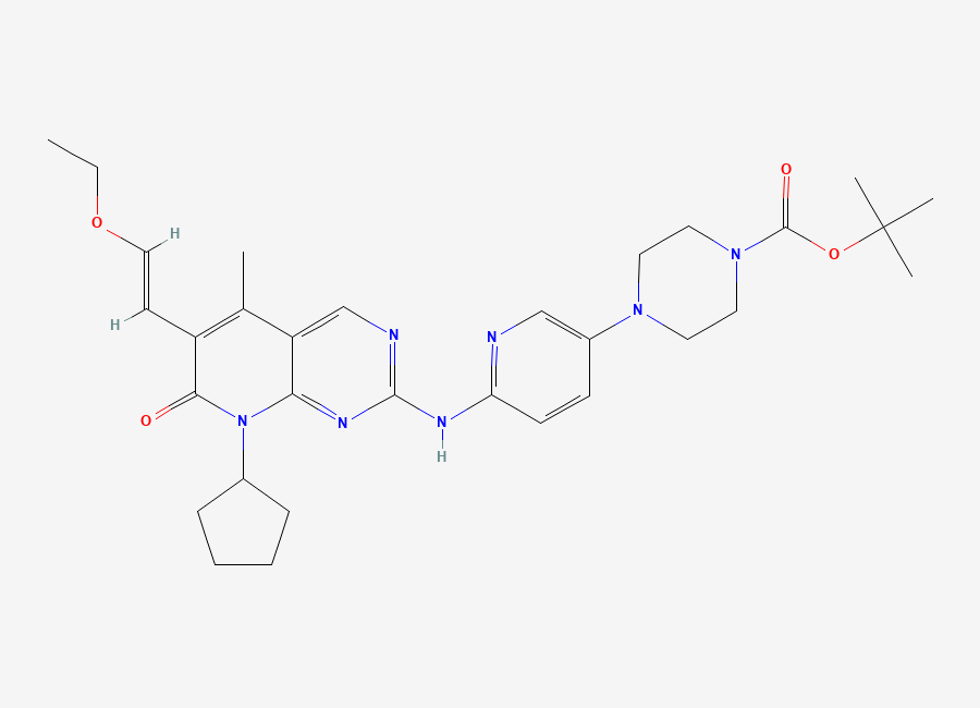 Two-dimensional chemical structure of Palbociclib Impurity 41