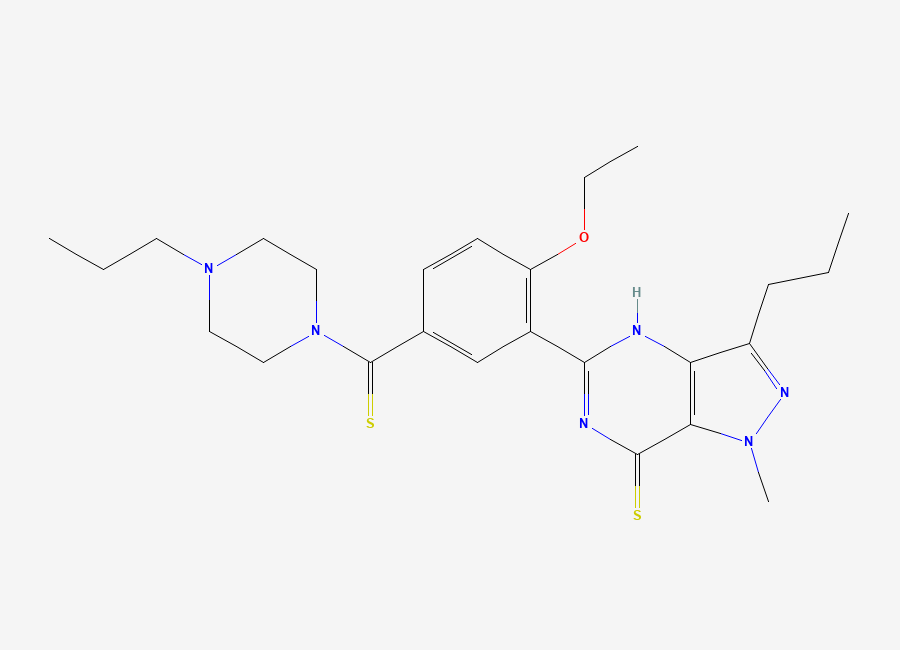 Two-dimensional chemical structure of Dithiopropylcarbodenafil
