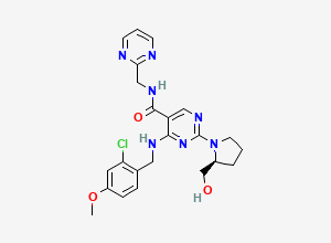Two-dimensional chemical structure of Avanafil Impurity 37, CAS 2520114-34-3