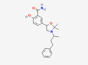 Two-dimensional chemical structure of Labetalol Acetonide Impurity, CAS 2731858-23-2