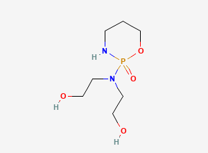 Two-dimensional chemical structure of Dihydroxycyclophosphamide, CAS 90632-33-0