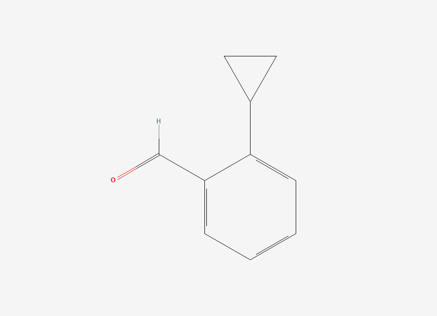 Two-dimensional chemical structure of 2-Cyclopropylbenzaldehyde