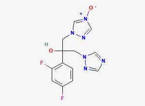Two-dimensional chemical structure of Fluconazole N-Oxide, CAS 1997296-62-4