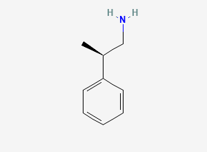 Two-dimensional chemical structure of (R)-(+)-beta-Methylphenethylamine