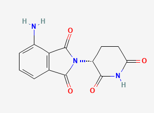 Two-dimensional chemical structure of (R)-Pomalidomide, CAS 202271-90-7