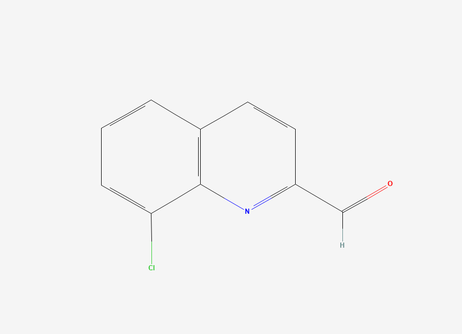 Two-dimensional chemical structure of 8-Chloroquinoline-2-carbaldehyde
